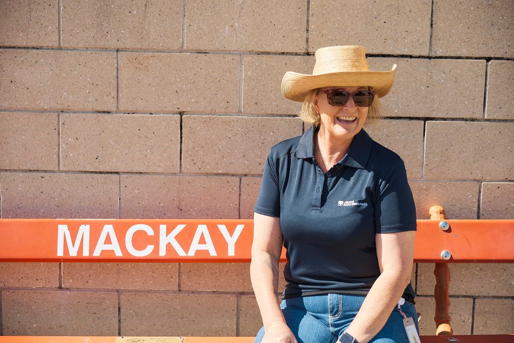 Nurse smiling at Mackay Station