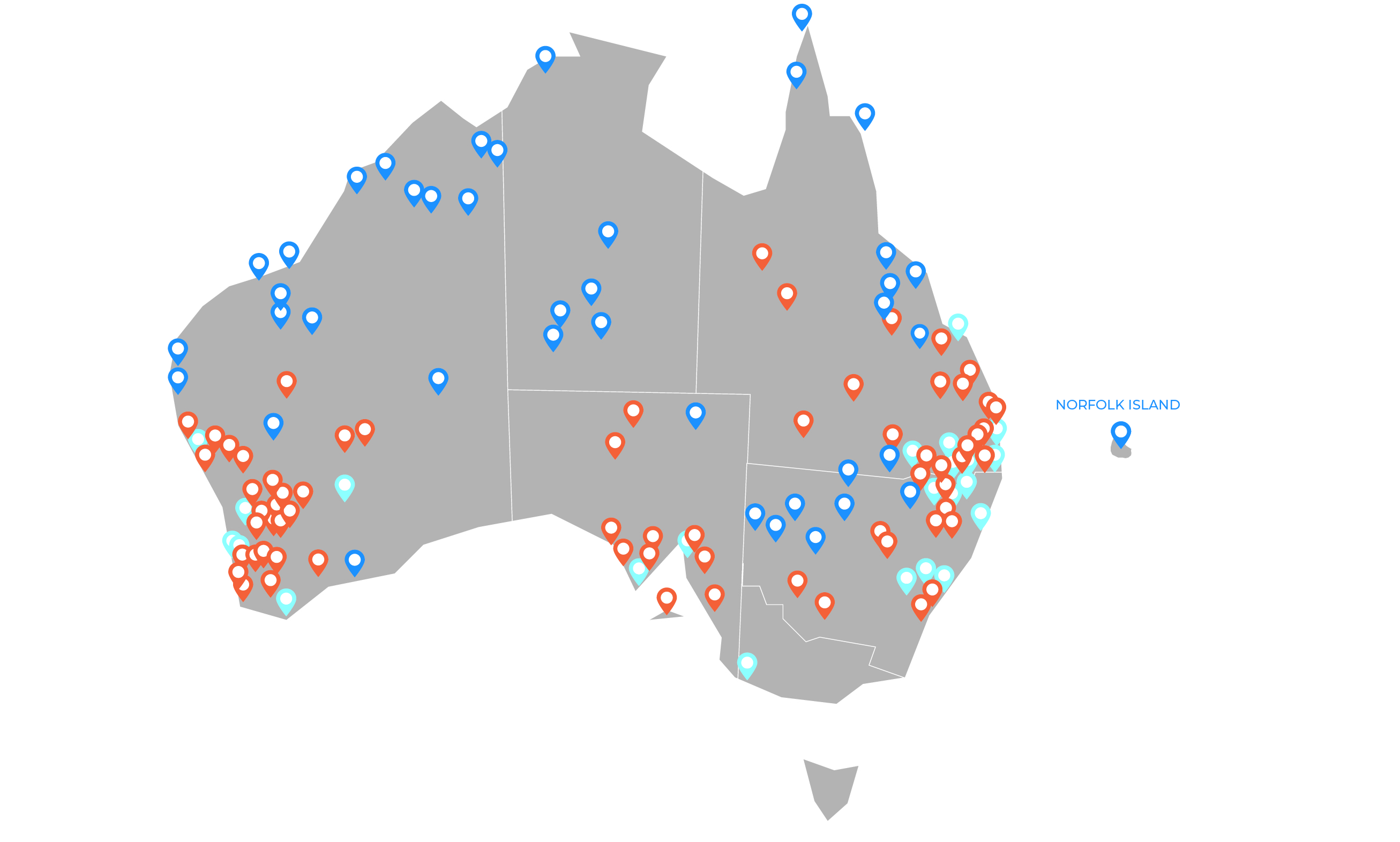 Map of Australia